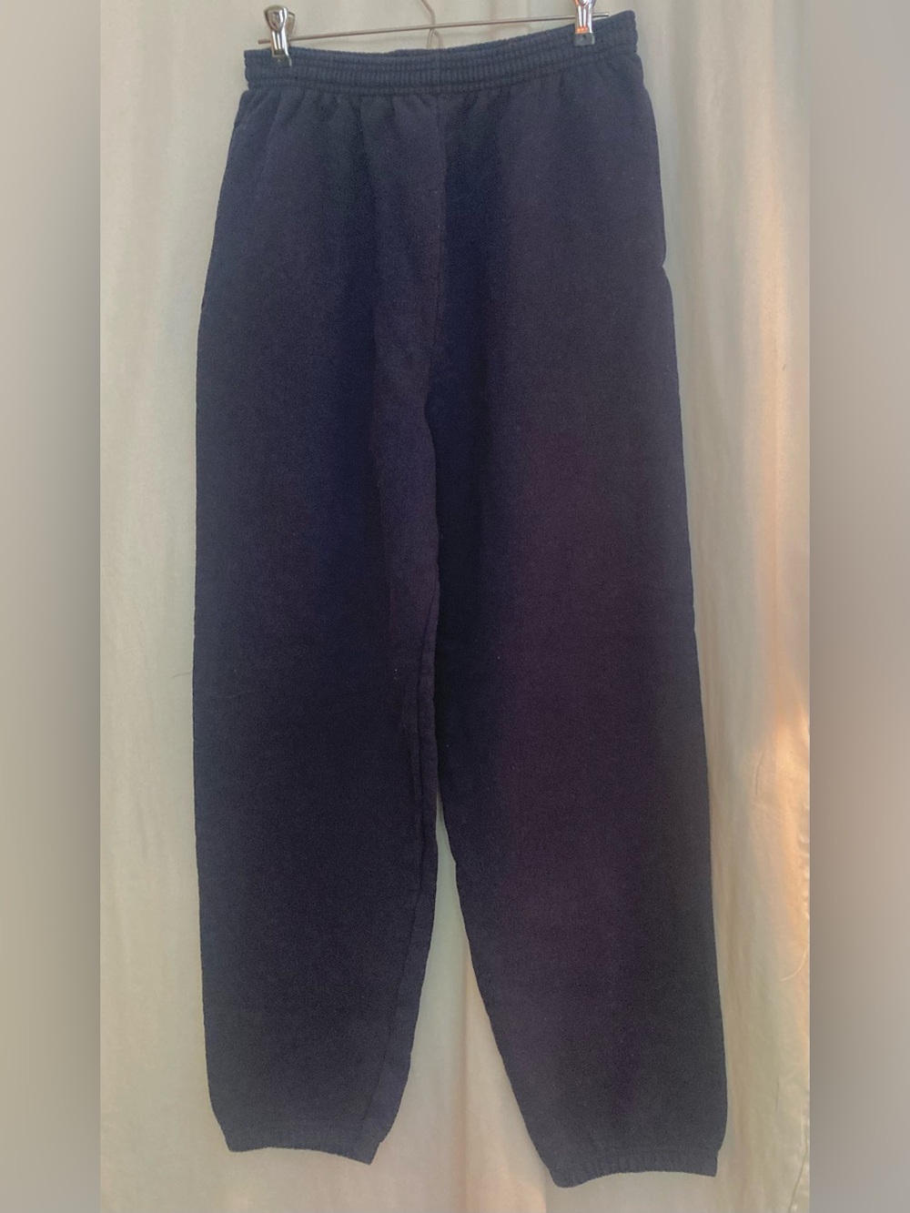 Hanes Black Fleece Sweatpants - Comfortable Everyday Bottoms Size M